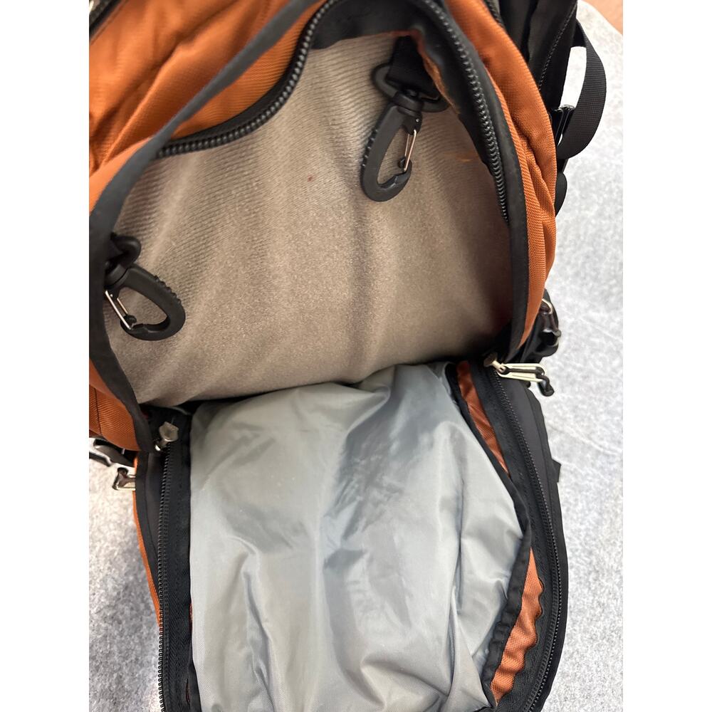 Spire Laptop Backpack Black Burnt Orange School Travel Tech Bag - Picture 5 of 10